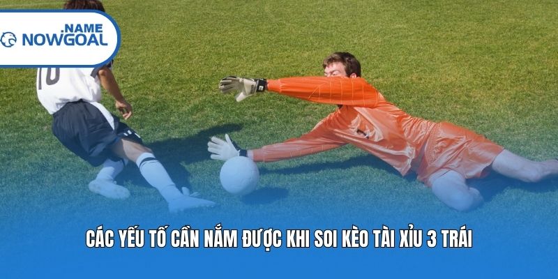 Các yếu tố cần nắm được khi soi kèo Tài Xỉu 3 trái